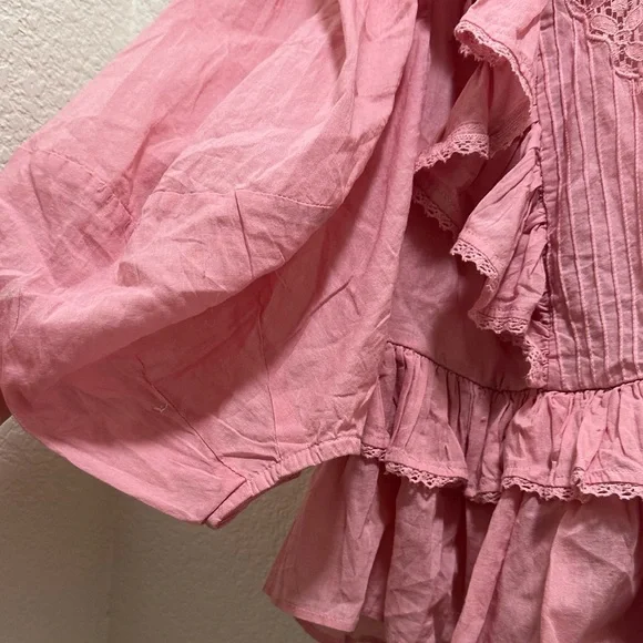FARM Rio Pink Ruffled Blouse - Picture 3 of 8
